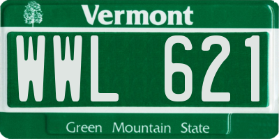 VT license plate WWL621