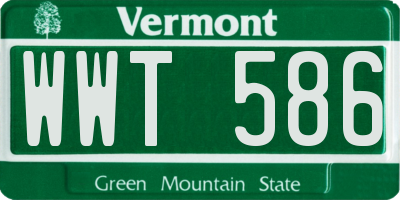 VT license plate WWT586