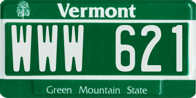 VT license plate WWW621