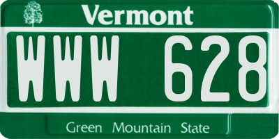 VT license plate WWW628