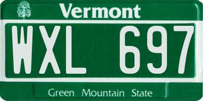VT license plate WXL697