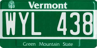 VT license plate WYL438