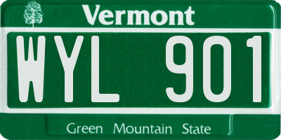 VT license plate WYL901
