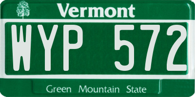VT license plate WYP572