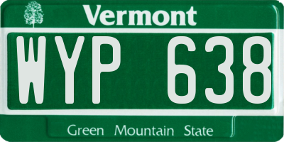 VT license plate WYP638