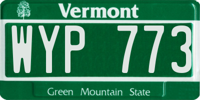 VT license plate WYP773