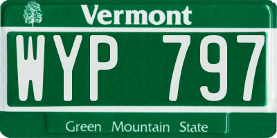 VT license plate WYP797