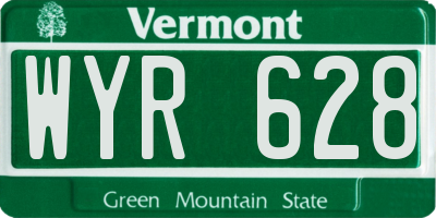 VT license plate WYR628