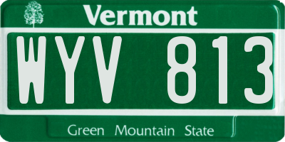 VT license plate WYV813