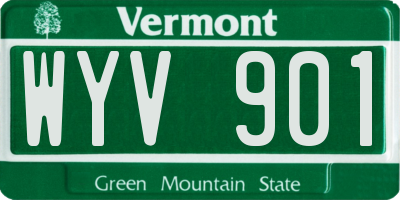 VT license plate WYV901