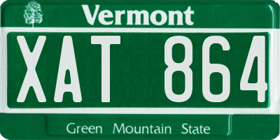 VT license plate XAT864