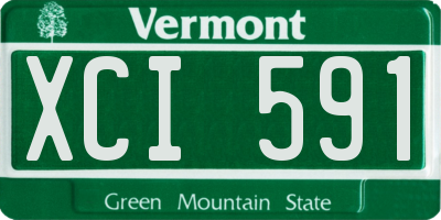 VT license plate XCI591