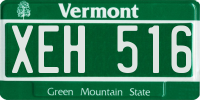 VT license plate XEH516