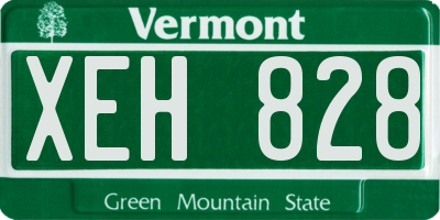 VT license plate XEH828
