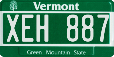 VT license plate XEH887