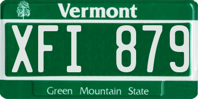 VT license plate XFI879