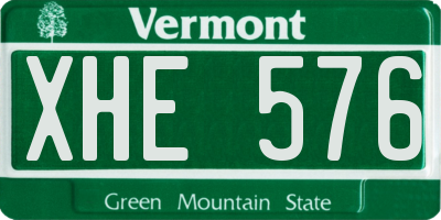 VT license plate XHE576
