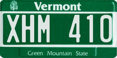 VT license plate XHM410