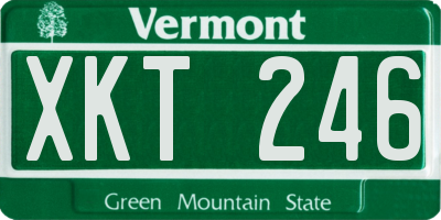 VT license plate XKT246