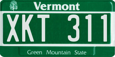 VT license plate XKT311