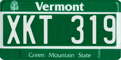 VT license plate XKT319
