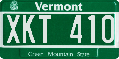 VT license plate XKT410