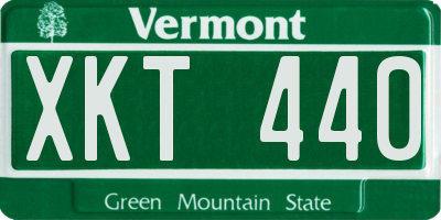VT license plate XKT440