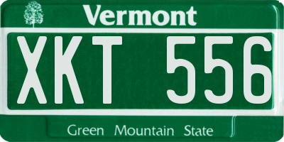 VT license plate XKT556