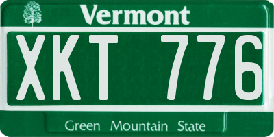 VT license plate XKT776
