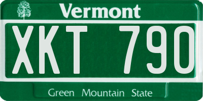 VT license plate XKT790
