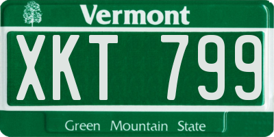 VT license plate XKT799