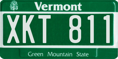 VT license plate XKT811