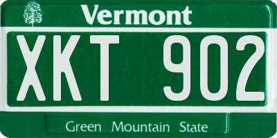 VT license plate XKT902