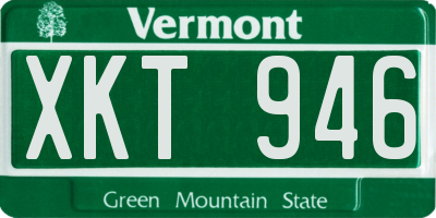 VT license plate XKT946