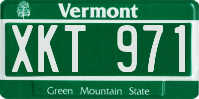 VT license plate XKT971