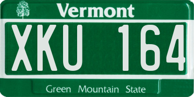 VT license plate XKU164