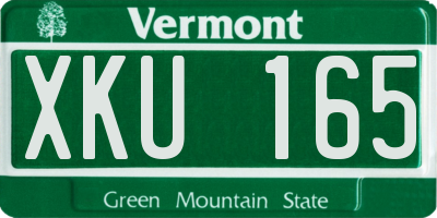 VT license plate XKU165