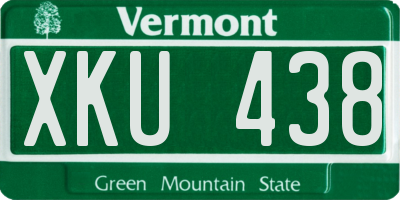 VT license plate XKU438