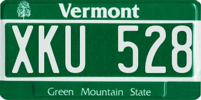 VT license plate XKU528