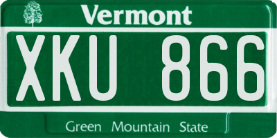 VT license plate XKU866