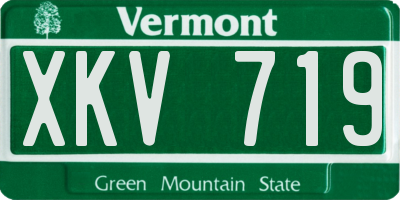 VT license plate XKV719