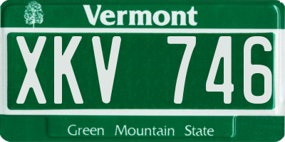 VT license plate XKV746