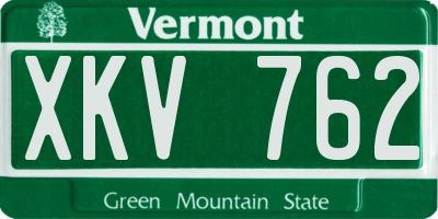 VT license plate XKV762