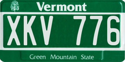 VT license plate XKV776