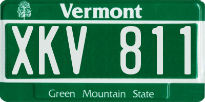 VT license plate XKV811