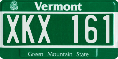 VT license plate XKX161