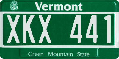 VT license plate XKX441