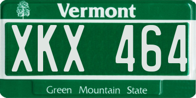 VT license plate XKX464