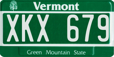 VT license plate XKX679