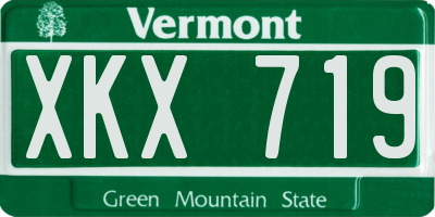 VT license plate XKX719